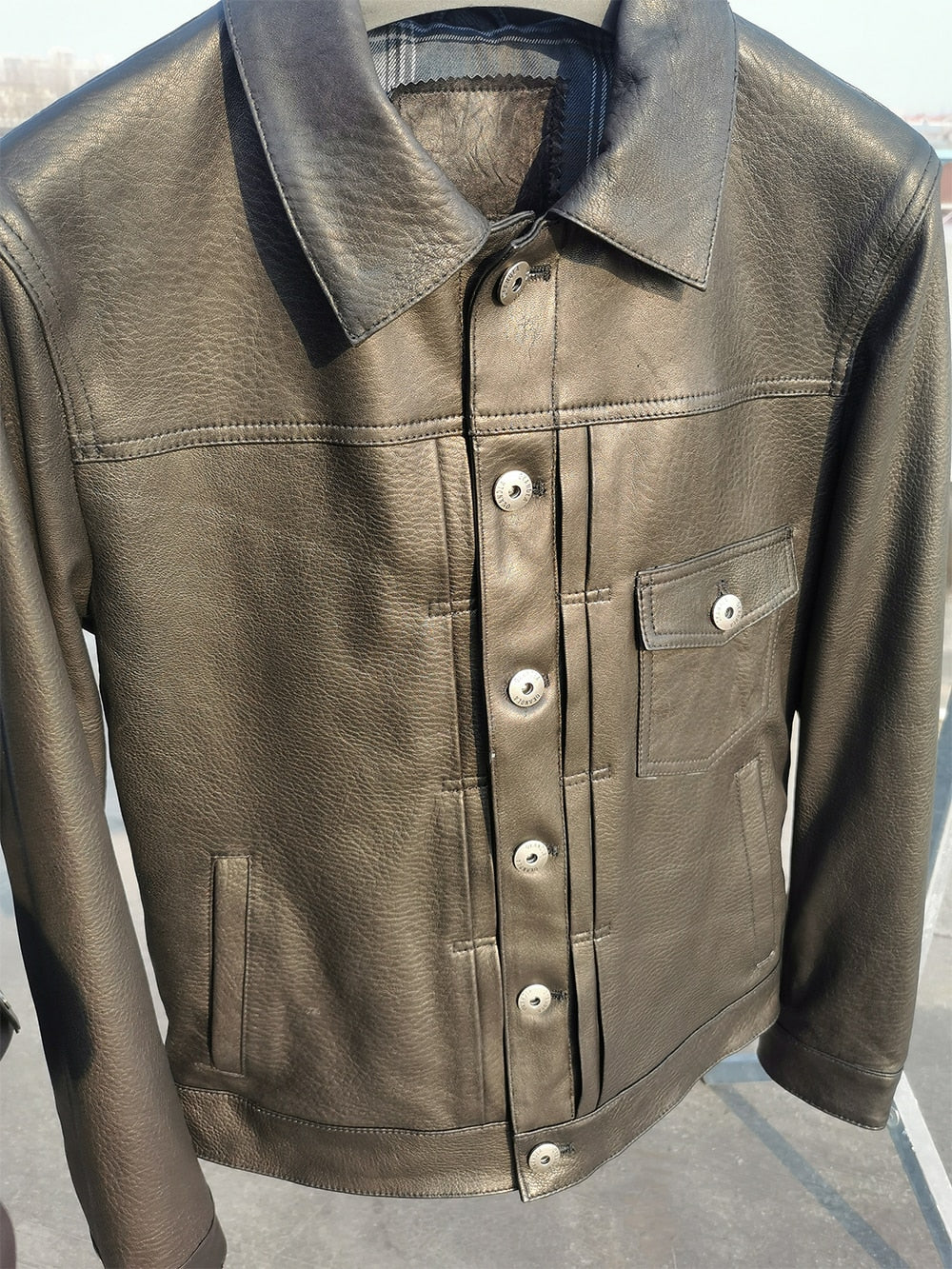 Chaqueta de cuero fino 2022