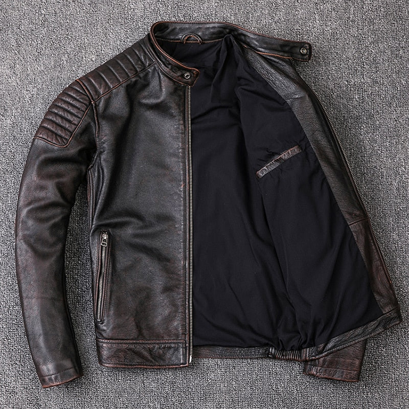 Chaqueta de piel genuina hombre Liquidación Talla Única