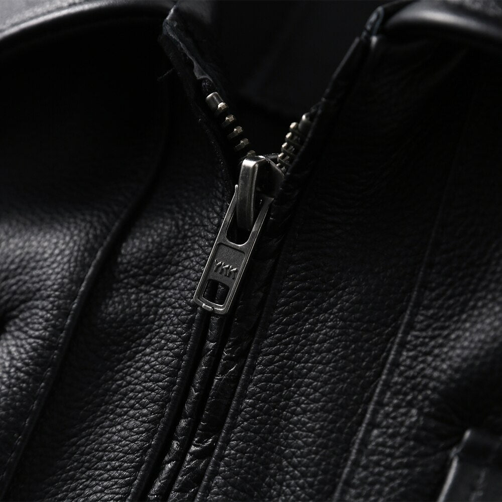 Chaqueta de cuero para hombre moda 2022