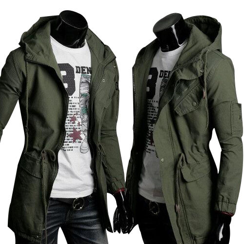 Chaqueta informal estilo militar para hombre