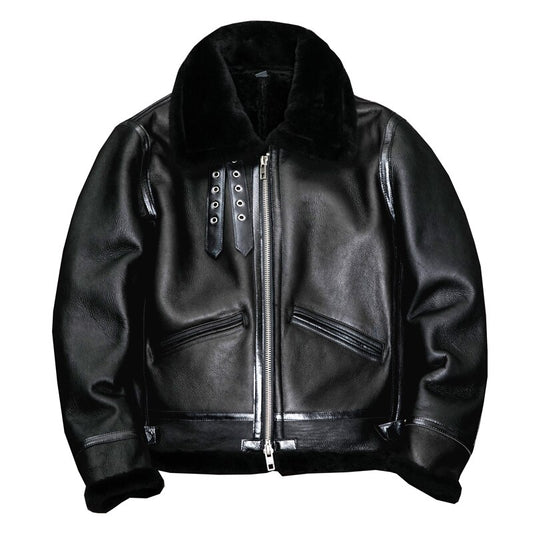 chaqueta abrigo cálida de cuero