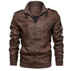 Chaqueta motoquera Pu (Ecocuero) invierno hombre