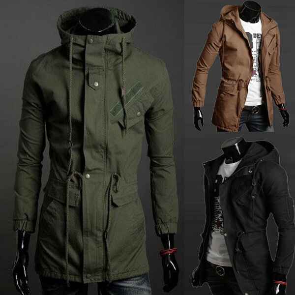 Chaqueta informal estilo militar para hombre
