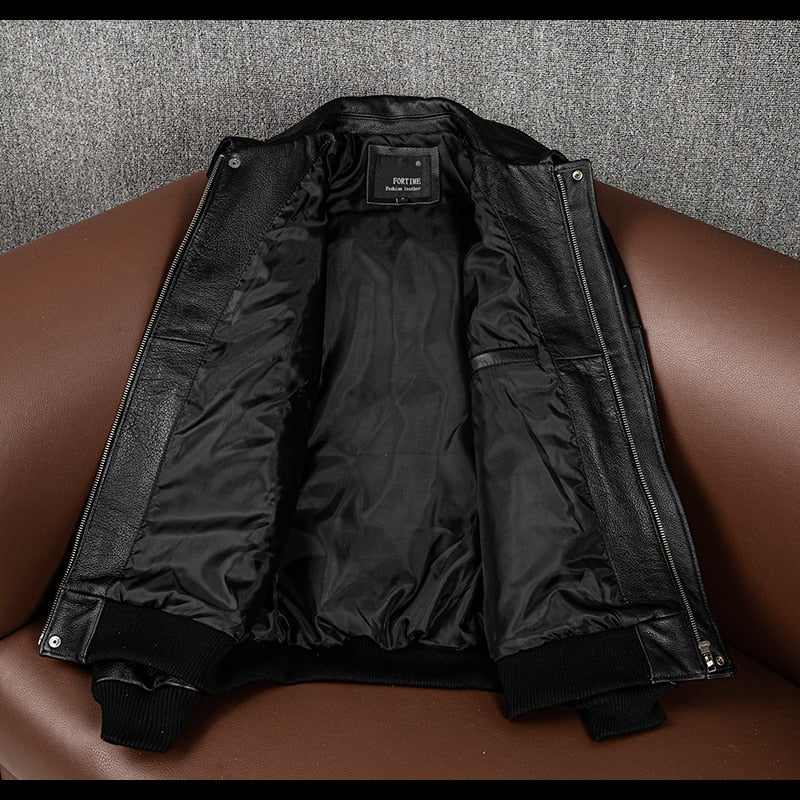 Chaqueta de cuero con estampados 2022