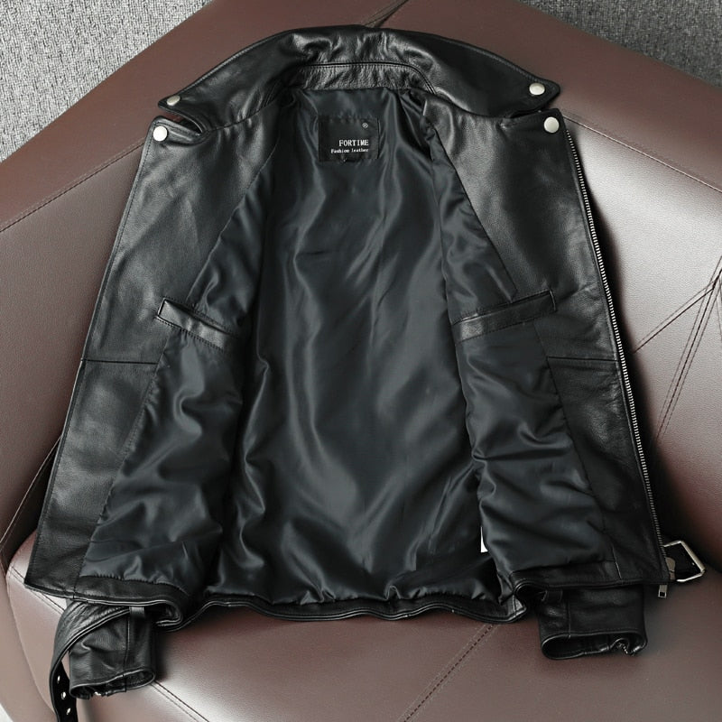 Chaqueta cuero autentico hombre 2022