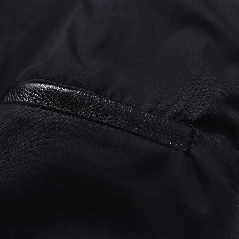 Chaqueta de cuero para hombre moda 2022