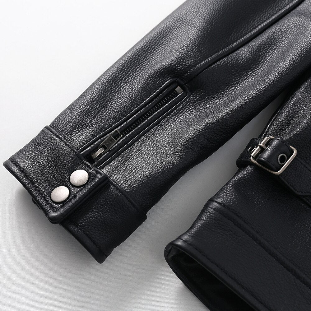 Chaqueta de cuero para hombre moda 2022