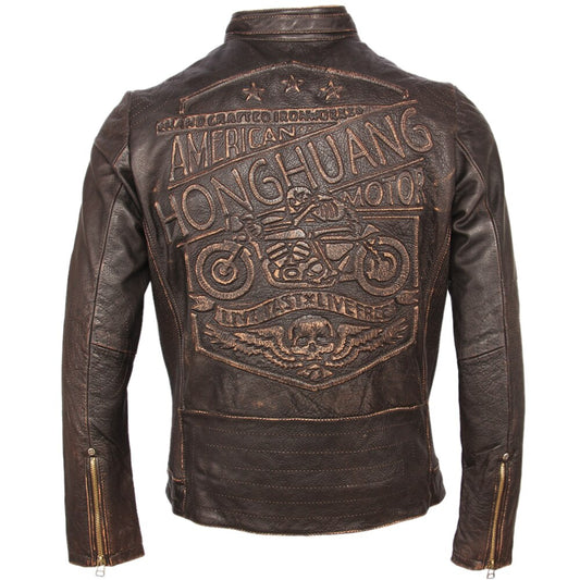 Chaqueta vintage Motociclista de cuero