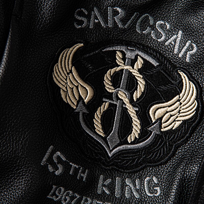 Chaqueta de cuero con estampados 2022