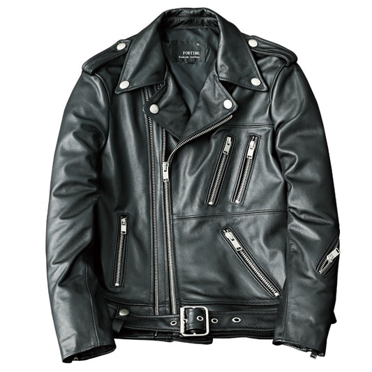 Chaqueta cuero autentico hombre 2022