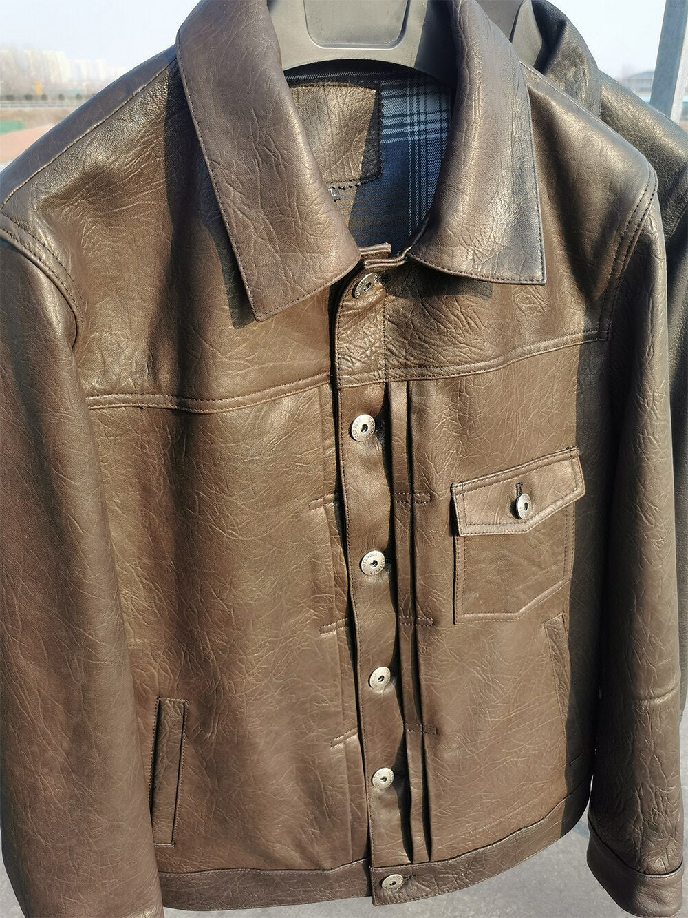Chaqueta de cuero fino 2022