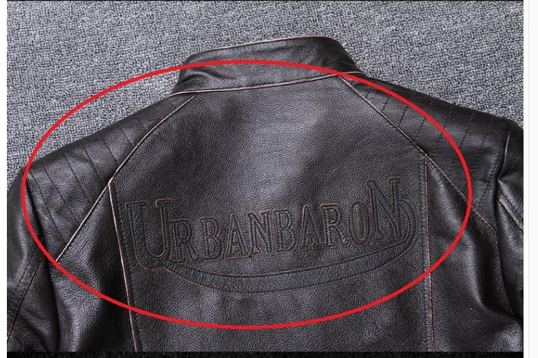 Chaqueta motoquera cuero hombre